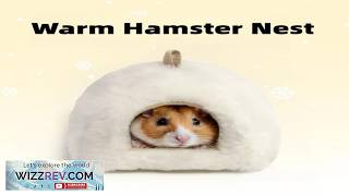 Hamster Nest Pet Winter Plush Hiding House Golden Bear Hamster Rabbit Pet screenshot 5