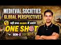 Medieval Societies Global Perspectives One Shot | Most Important Questions | Sem 2 Hindi Medium
