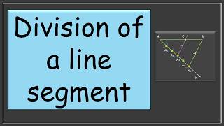 Celebrity Division of a line segment (Thales theorem) | Similar Triangles | TG Grade 10 | Math | Khan Academy Wealth
