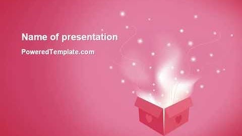Love Box PowerPoint Template by PoweredTemplate.com