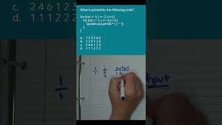 Nested For Loops - AP CSA Unit 2 Multiple Choice Review #shorts