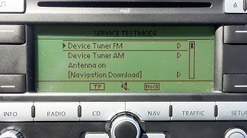 RNS-300 navigation hidden menu service testmode