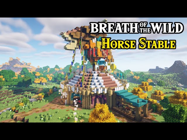 A Legend of Zelda Breath of the Wild Stable and Shrine I made in my  minecraft survival server. : r/Minecraft