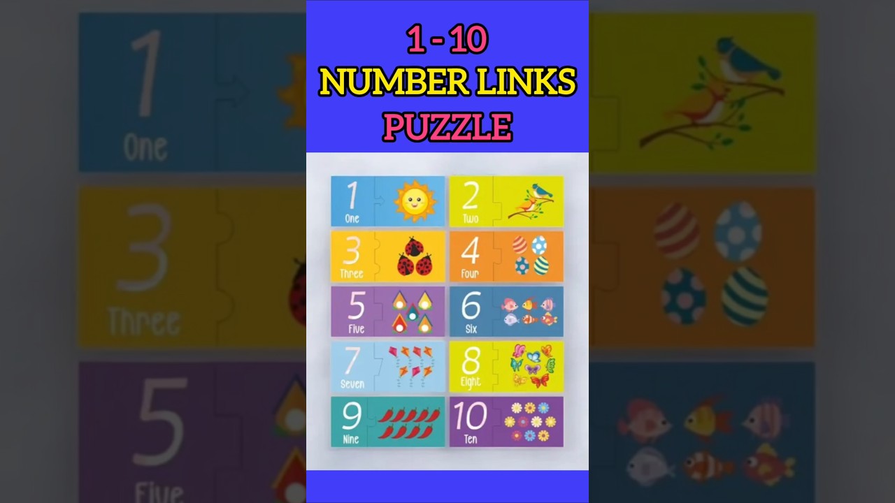 1-10 Number Links Puzzle 