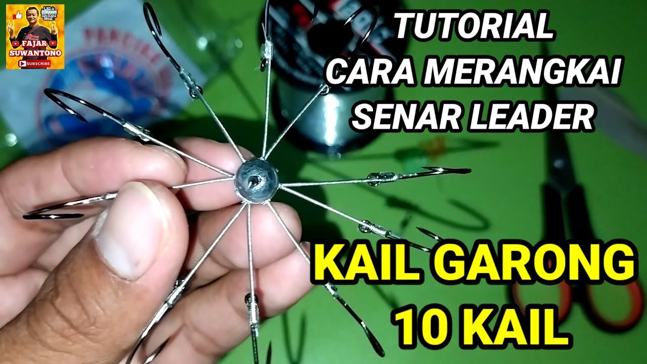 Leader Mancing Mancing Baronang Pakai Ini | Tutorial Cara Merangkai Senar Leader untuk ...