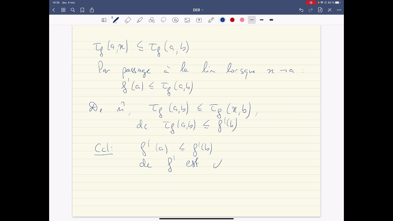 Convexité et régularité d'une fonction