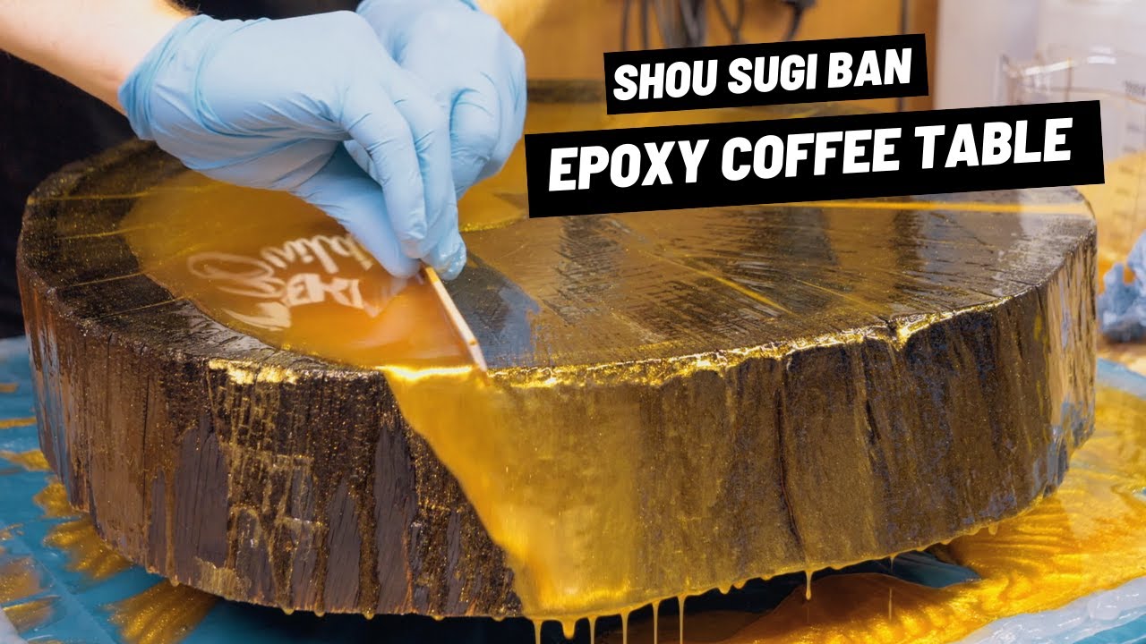 EPOXY COFFEE TABLE SHOU SUGI BAN