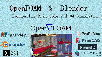 OpenFOAM ＆ Blender : Bernoullis Principle Vol.04 Simulation