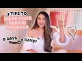 How to make your period end faster | 3 TIPS for a shorter period