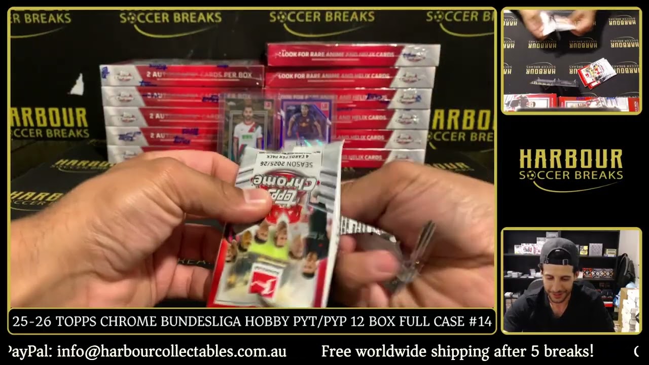 Break #14 - 25/26 Topps Chrome Bundesliga HOBBY PYT/PYP 12 Box Full Case