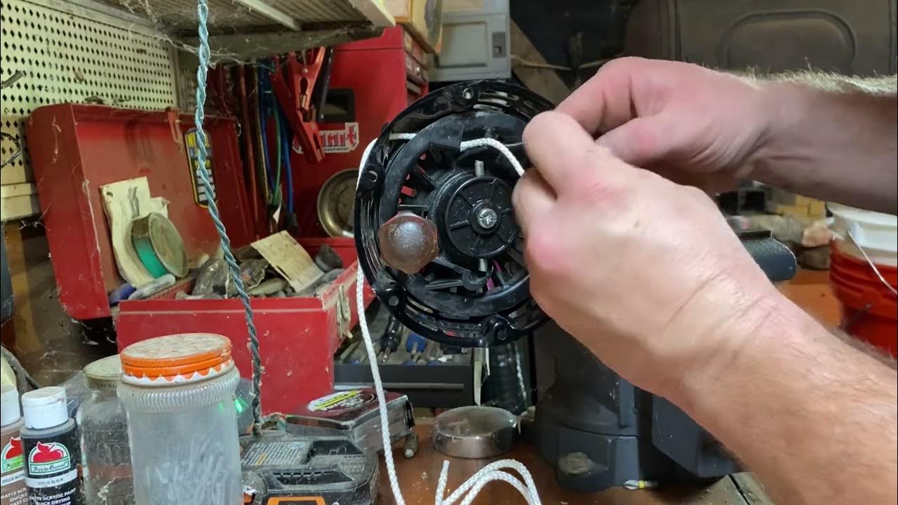 Dewalt 3,000 psi pressure washer pull rope replacement YouTube