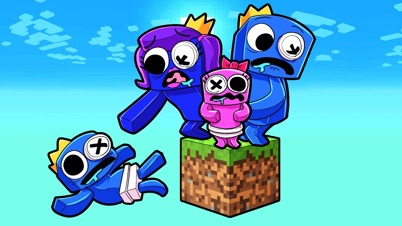 ¡LA FAMILIA AZUL EN SKYBLOCK!