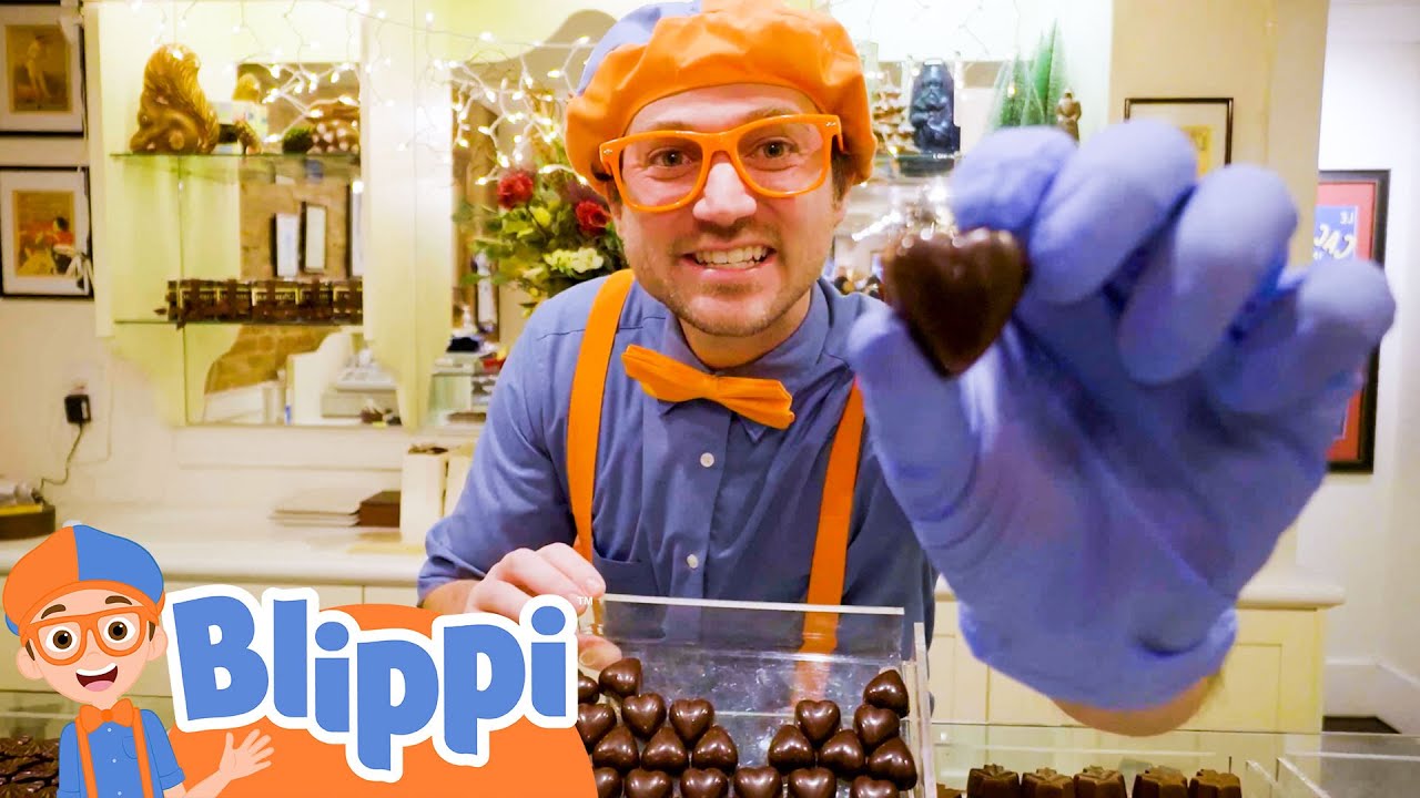 Blippi Visits a Chocolate Shop! | Blippi's Stories and Adventures for Kids | Moonbug Kids