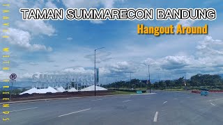 Jalan Keliling Taman Summarecon Bandung dengan view pegunungan yang indah❗Suasananya cerah banget 🔆