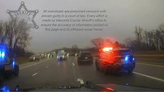 Dash cam video shows wild police chase of wrong-way driver on I-94