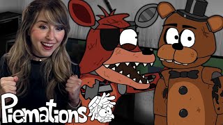 NEW FNAF FAN REACTS TO ALL 5 AM AT FREDDY'S BY PIEMATIONS