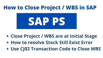 How to close Open Project /WBS  which are at initial stage CRTD and resolve stock exist error in SAP