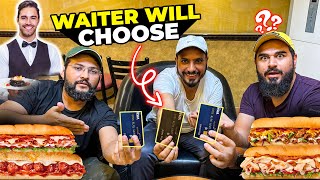 Waiter will decide who will pay the bill challenge 😂💳 kis kia kharcha hoga aaj ? 😳