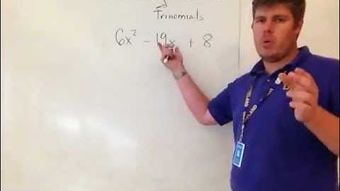 Factoring quadratic trinomials guess and check method