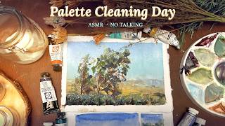 ASMR Art — Palette Cleaning to Painting