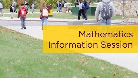 Rowan University Department of Mathematics Information Session, January 2021