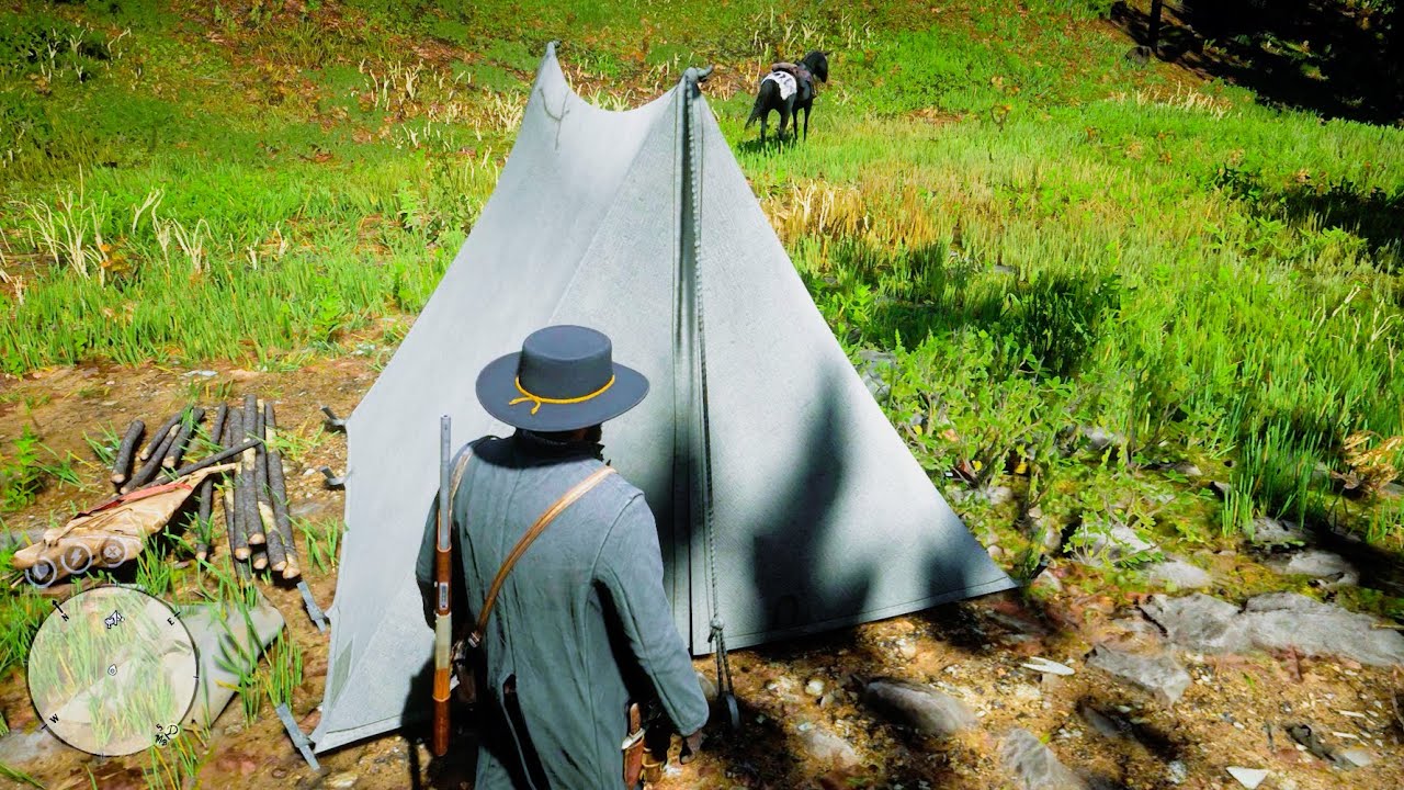What to do if you find a suspicious tent in the woods? | RDR2 - YouTube