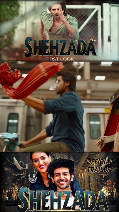Shehzada  Teaser Trailer, Shehzada Frist Look, Kartik Aaryan, Kriti Sanon, Rohit Dhawan