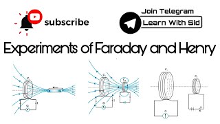Experiments of Faraday and Henry | Electro Magnetic Induction #physics #learnwithsid