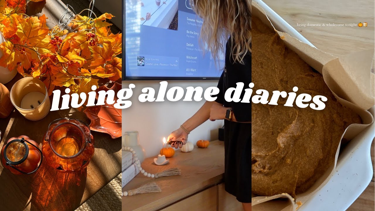 fall reset | cleaning the apartment, decorating for fall & cozy baking 🍂