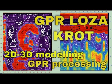 2D-3D modeling | GPR processing | Software KROT | GEORADAR Loza-V