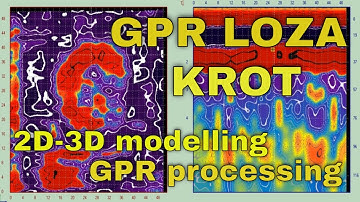 2D-3D modeling | GPR processing | Software KROT | GEORADAR Loza-V