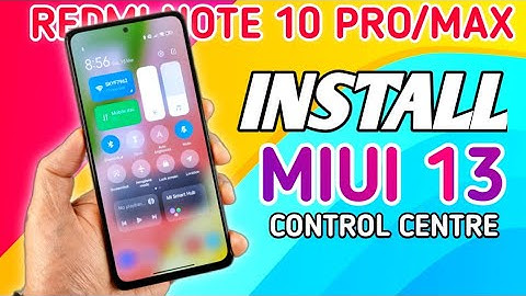 REDMI NOTE 10 PRO/MAX NEW UPDATE MIUI 13.0.1.0 | INSTALL NEW CONTROL CENTER REDMI NOTE 10 PRO/MAX