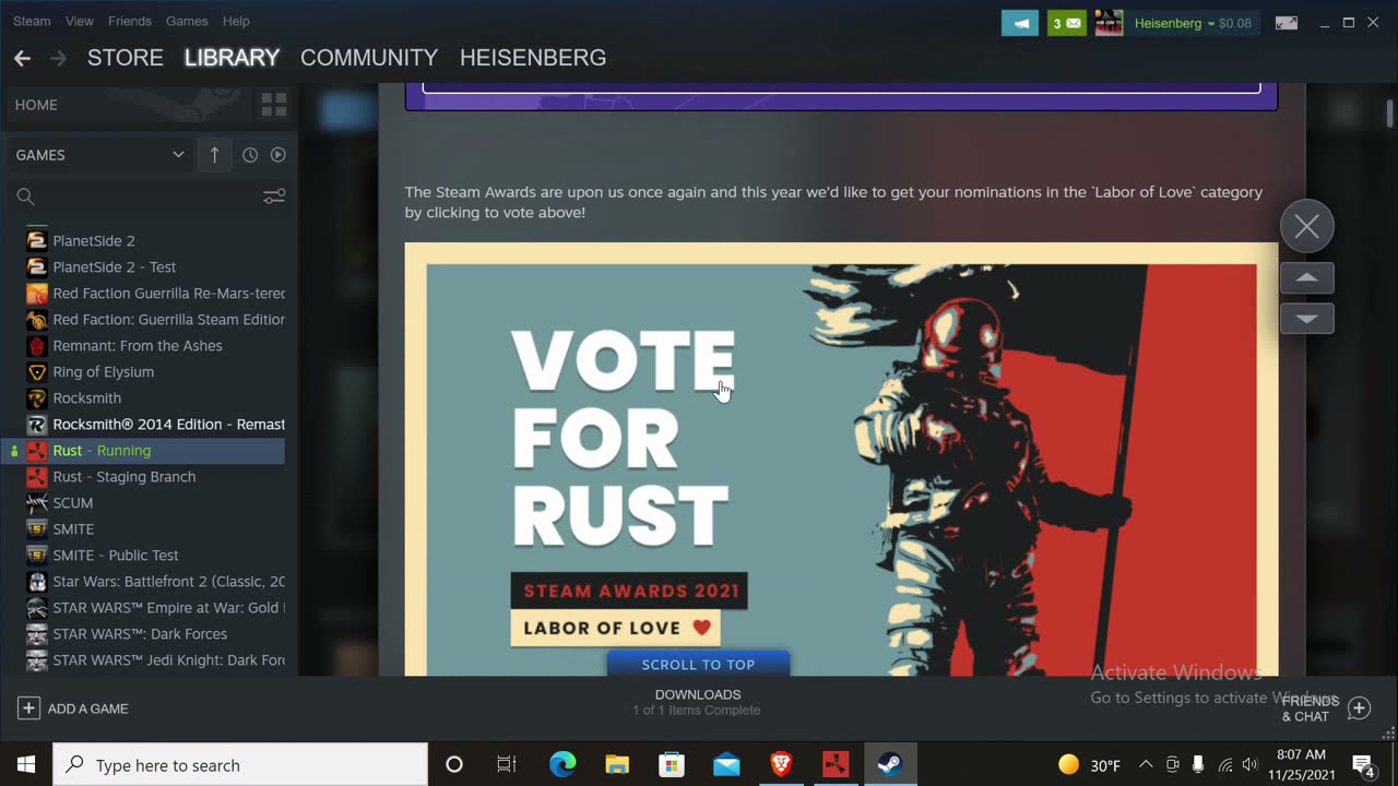 Steam Awards Labor of Love VOTE LIVE NOW!! YouTube