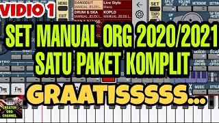 Video thumbnail of "Gratisss !!! SET MANUAL ORG 2020/2021 - SATU PAKET KOMPLIT (VIDIO1)"