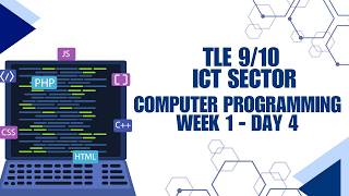 TLE 9/10 ICT (Computer Programming) Week 1 Day 4: HTML Editors