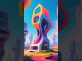 🌆 Unlock the Future: Dive Into a Mind-Bending City of Color and Curves! 🚀