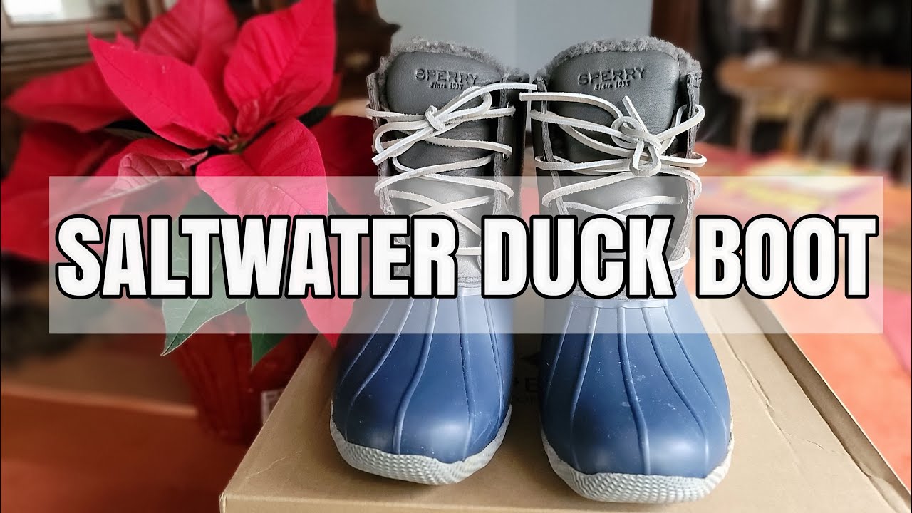 SALTWATER LEATHER duck boot by Sperry | Unboxing Sperry