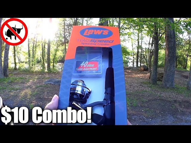 A Lew's Combo for $10? Cheap Walmart Combo Fishing Challenge! 