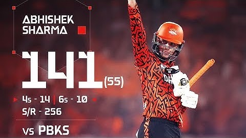 Abhishek Sharma's INSANE 141 (55) | SRH vs PBKS | Record-Breaking Knock!
