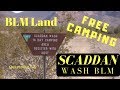 Scaddan Wash BLM... FREE CAMPING...Quartzsite AZ.. RV Boondocking