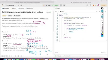 945. Minimum Increment to Make Array Unique | Leetcode Daily | Leetcode POTD | Greedy | Simple