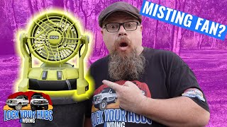 Ryobi Bucket Top One+ 18V Misting Fan review PMF01K R18MF-0
