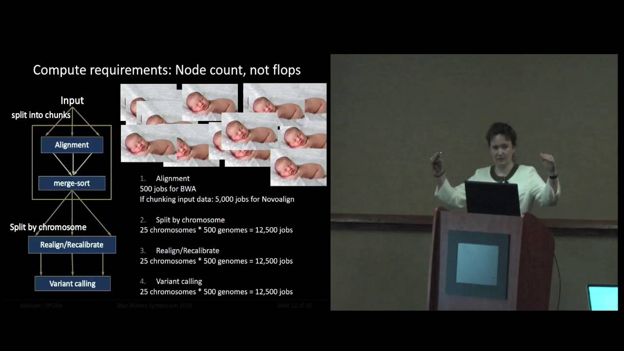 Instrumenting Human Variant Calling Workflow on Blue Waters -- Liudmila Mainzer