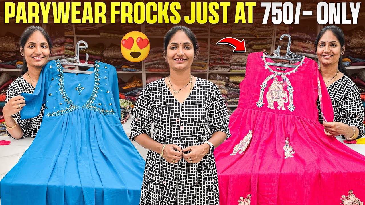 Partywear frocks combo offer 750/- only💃6302919303 grab soon Limited time offer