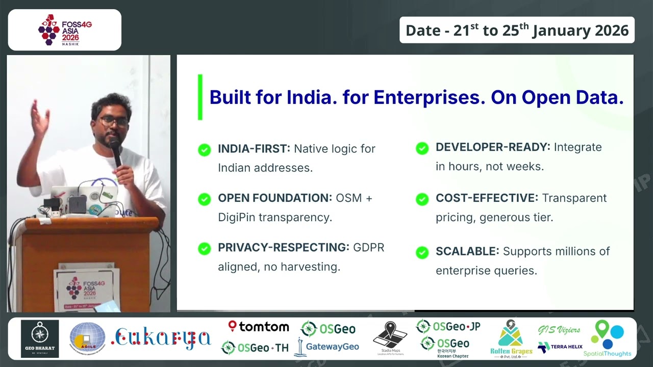 FOSS4G Asia 2026 | Introducing QuantaRoute - A Geocoding API Designed for India
