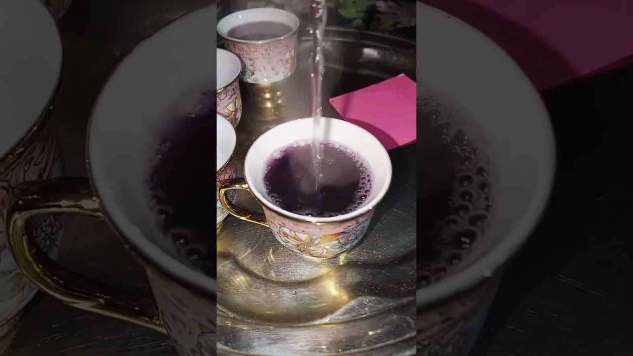 Black Mulberry Sweet Tea ☕ #shorts #youtubeshorts #shortsfeed #tea #turkish #fruittea #drink