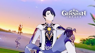 Aether Meets Caribert Alberich | The Loom of Fate | Genshin Impact