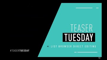 Vectorworks 2020 Sneak Peek: List browser direct editing