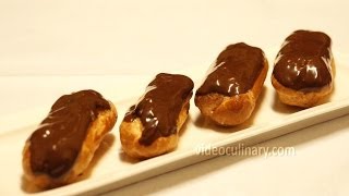 Eclairs Recipe - Pate a Choux Pastry by Video Culinary