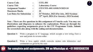 (CIT) Question 1: Write a program in 'C' language, which accepts a text string from auser and prints